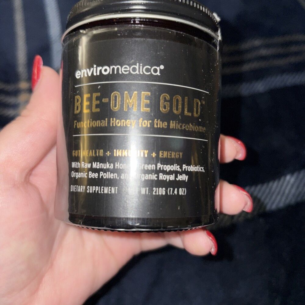 Enviromedica  Bee-Ome Gold  Unpasteurized Raw Manuka Honey with Probiotics 7.4oz